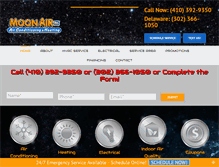 Tablet Screenshot of moonairinc.com